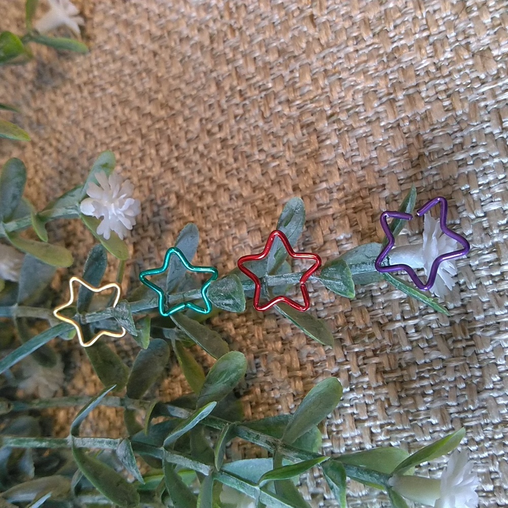 Set of 4 Star Cartilage Earrings NWOT